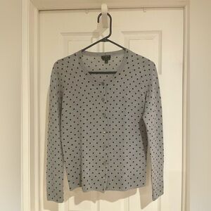 Talbots polka dot cardigan